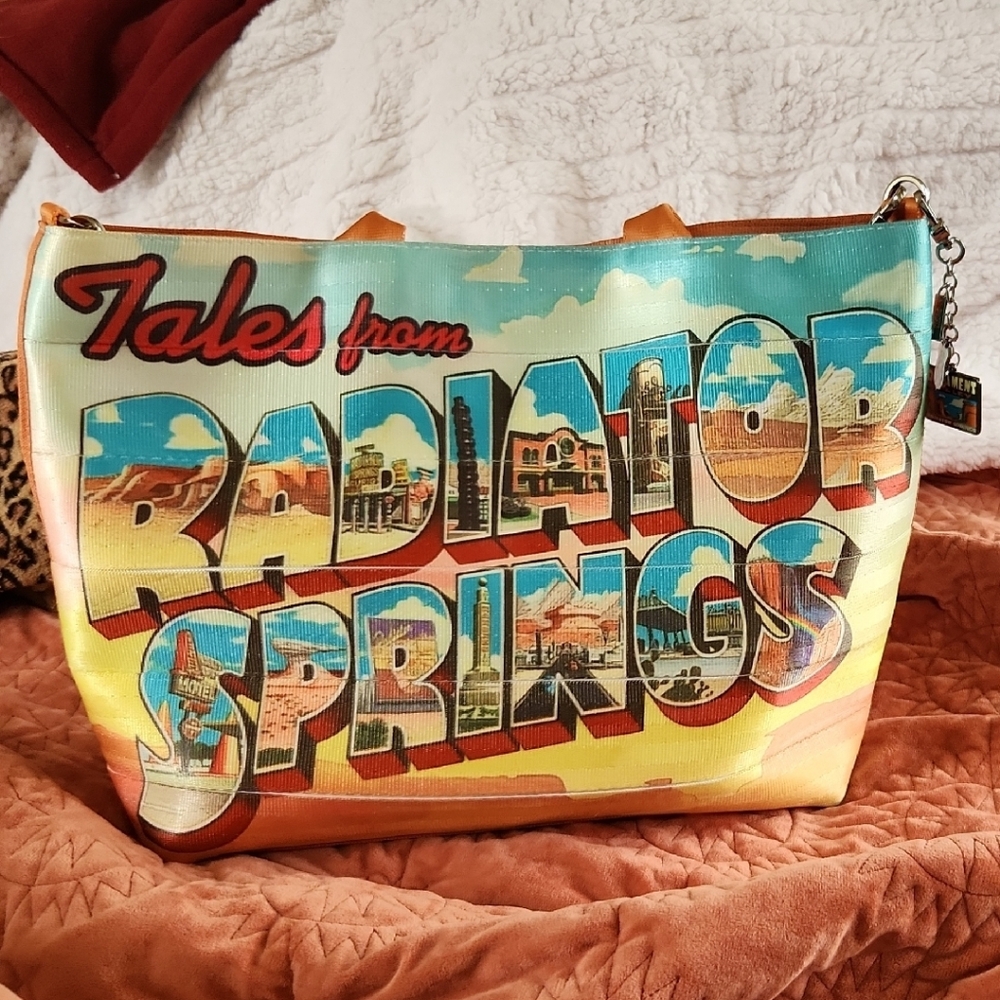 Harveys Seatbelt Purse Radiator Springs Medium Streamline Tote.